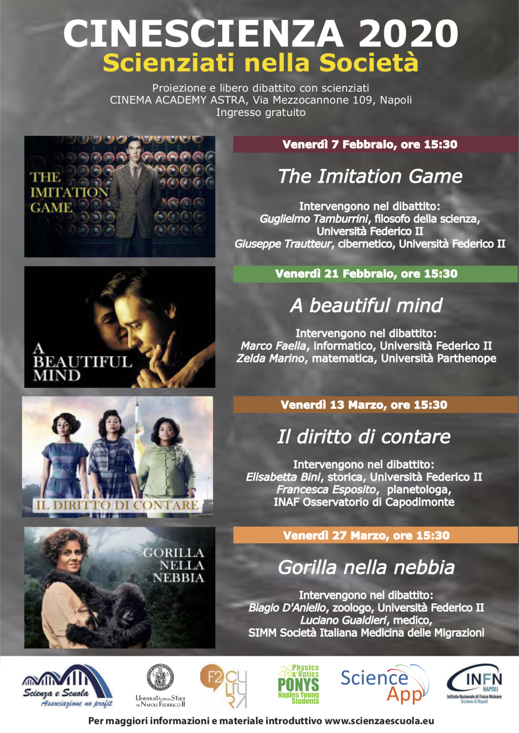 Locandina Cinescienza 2020 